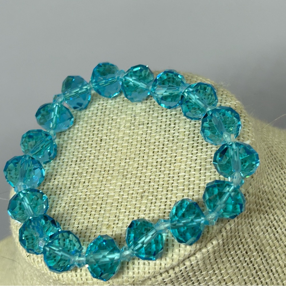 Blue Bling‎ Rhinestone Stretch Bracelet